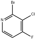 2-BROMO-3-CHLORO-4-FLUOROPYRIDINE 结构式