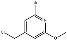 Pyridine, 2-bromo-4-(chloromethyl)-6-methoxy- 结构式