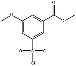methyl 3-(chlorosulfonyl)-5-methoxybenzoate 结构式