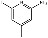 6-氟-4-甲基吡啶-2-胺 结构式