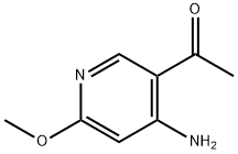 1-(4-Amino-6-methoxy-pyridin-3-yl)-ethanone 结构式