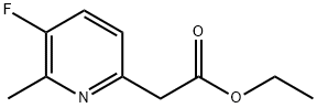 ethyl 2-(5-fluoro-6-methyl-2-pyridyl)acetate 结构式
