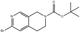 tert-butyl 6-bromo-3,4-dihydro-2,7-naphthyridine-2(1H)-carboxylate 结构式