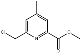 6-(氯甲基)-4-甲基-2-吡啶甲酸甲酯 结构式