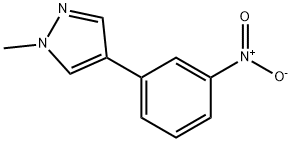 3-(1-甲基-1H-吡唑-4-基)硝基苯 结构式