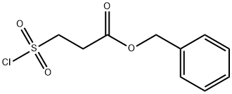 3-(氯磺酰基)丙酸苄酯 结构式