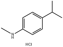 N-methyl-4-(propan-2-yl)aniline hydrochloride 结构式
