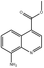 8-氨基喹啉-4-羧酸甲酯 结构式