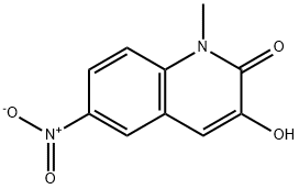 3-羟基-1-甲基-6-硝基喹啉-2(1H)-酮 结构式