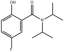 5-fluoro-2-hydroxy-N,N-diisopropylbenzamide 结构式