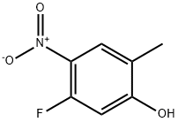 5-氟-2-甲基-4-硝基苯酚 结构式