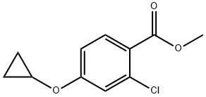 2-氯-4-环丙氧基苯甲酸甲酯 结构式