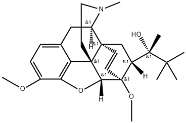 (αS,5α,7α)-α-(1,1-DiMethylethyl)-4,5-epoxy-3,6-diMethoxy-α,17-diMethyl-6,14-ethenoMorphinan-7-Methanol 结构式