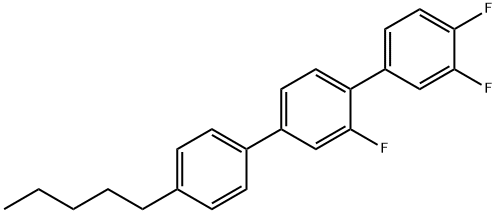 4-戊基-2,3'',4''-三氟-1,1':4',1''-三联苯 结构式