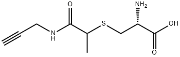 2-氨基-3-({1-[(丙-2-炔-1-基)氨基甲酰基]乙基}硫磺酰基)丙酸 结构式