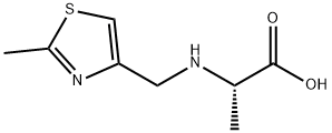 ((2-甲基噻唑-4-基)甲基)丙氨酸 结构式