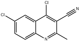 4,6-dichloro-2-methylquinoline-3-carbonitrile 结构式