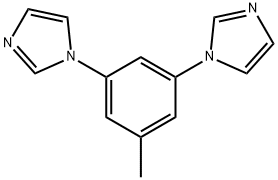 1,1-(5-甲基-1,3-亚苯基)双(1H咪唑) 结构式