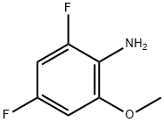 2,4-二氟-6-甲氧基苯胺 结构式