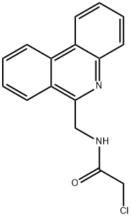2-氯-N-（菲-6-基甲基）乙酰胺 结构式