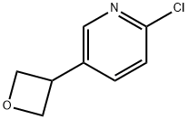 2-氯-5-(氧杂环丁烷-3-基)吡啶 结构式