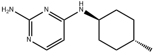 2,4-Pyrimidinediamine, N4-(trans-4-methylcyclohexyl)- 结构式