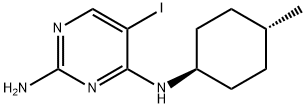 2,4-Pyrimidinediamine, 5-iodo-N4-(trans-4-methylcyclohexyl)- 结构式