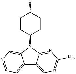 9H-Pyrido[4',3':4,5]pyrrolo[2,3-d]pyrimidin-2-amine, 9-(trans-4-methylcyclohexyl)- 结构式