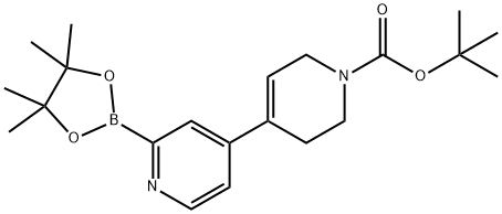 4-(1-N-Boc-3,6-Dihydro-2H-4-pyridyl)pyridine-2-boronic acid pinacol ester 结构式