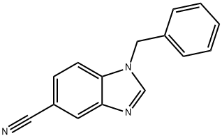 1-Benzyl-1,3-benzodiazole-5-carbonitrile 结构式