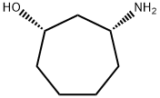 (1S,3R)-3-Amino-cycloheptanol 结构式