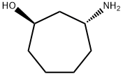 (1R,3R)-3-Amino-cycloheptanol 结构式