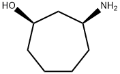 (1R,3S)-3-Amino-cycloheptanol 结构式