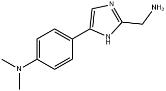 4-(2-(氨基甲基)-1H-咪唑-5-基)-N,N-二甲基苯胺 结构式