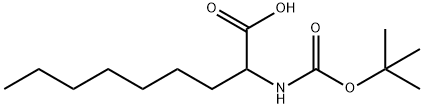 2-((叔丁氧羰基)氨基)壬酸 结构式