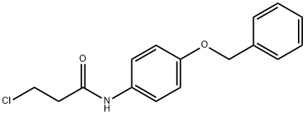 N-[4-(苄氧基)苯基]-3-氯丙酰胺 结构式