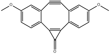 1H-Dibenzo[a,e]cyclopropa[c]cycloocten-1-one, 6,7-didehydro-4,9-dimethoxy- 结构式