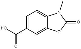 6-Benzoxazolecarboxylic acid, 2,3-dihydro-3-methyl-2-oxo- 结构式