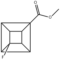 Methyl (1S,2R,3R,8S)-4-fluorocubane-1-carboxylate 结构式