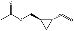 Cyclopropanecarboxaldehyde, 2-[(acetyloxy)methyl]-, (1R,2R)- 结构式