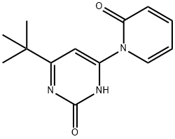 2-Hydroxy-4-(1H-pyridin-2-one)-6-(tert-butyl)pyrimidine 结构式