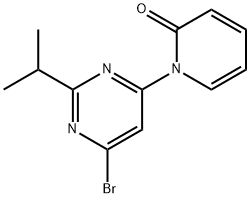 4-Bromo-2-(iso-propyl)-6-(1H-pyridin-2-one)-pyrimidine 结构式