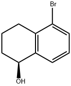 1-Naphthalenol, 5-bromo-1,2,3,4-tetrahydro-, (1S)- 结构式