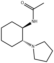 Acetamide, N-[(1R,2R)-2-(1-pyrrolidinyl)cyclohexyl]- 结构式