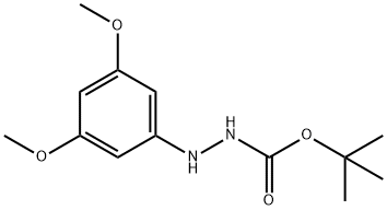 N'-(3,5-二甲氧基-苯基)酰肼甲酸叔丁酯 结构式