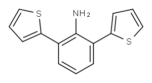 2,6-di(thiophen-2-yl)aniline 结构式
