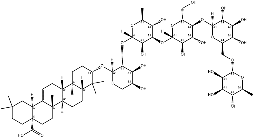 白头翁皂苷E4 结构式