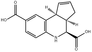 (3AR,4S,9BS)-3A,4,5,9B-四氢-3H-环戊[C]喹啉-4,8-二羧酸 结构式