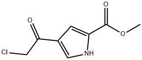 4-(2-氯乙酰基)-1H-吡咯-2-甲酸甲酯 结构式