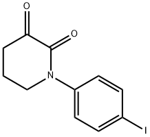 1-(4-碘苯基)哌啶-2,3-二酮 结构式